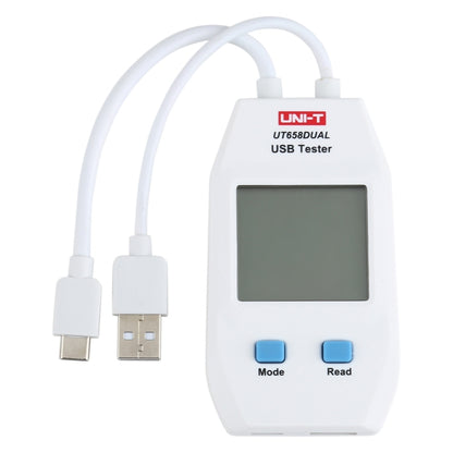 UNI-T USB โวลต์มิเตอร์แอมมิเตอร์เครื่องทดสอบ UT658DUAL, UT658DUAL