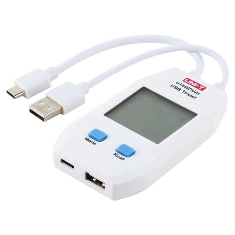 UNI-T USB โวลต์มิเตอร์แอมมิเตอร์เครื่องทดสอบ UT658DUAL, UT658DUAL