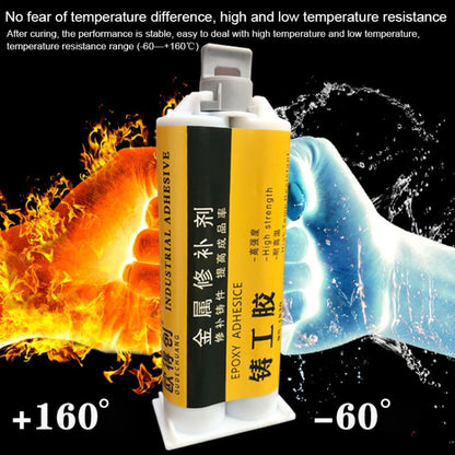 AB กาวเหล็กสแตนเลสอลูมิเนียมอัลลอยด์ในครัวเรือนซ่อม Quick-drying กาวเชื่อม, 50g
