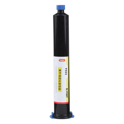 50ML 9503 กาวใสแบบใสกาวกันน้ำ LCD UV Ultraviolet Curing Soft กาว, 9503 UV Glue