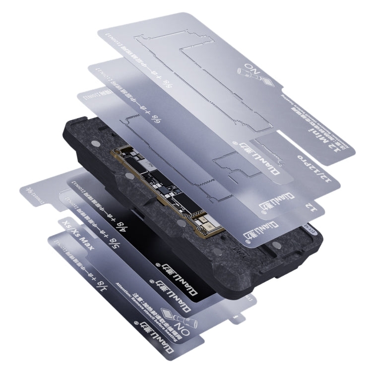 Qianli 10 ใน 1 แพลตฟอร์ม Reballing กรอบกลางสำหรับ iPhone X / XS / XS Max / 11 / 11 Pro / 11 Pro Max / 12 / 12 Pro / 12 mini / 12 Pro Max, For iPhone X-12 Pro Max
