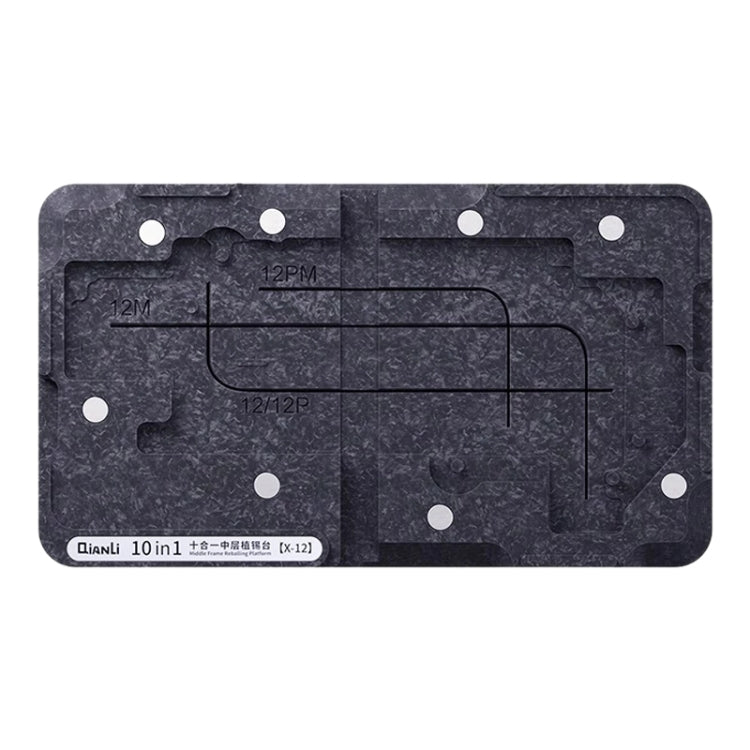 Qianli 10 ใน 1 แพลตฟอร์ม Reballing กรอบกลางสำหรับ iPhone X / XS / XS Max / 11 / 11 Pro / 11 Pro Max / 12 / 12 Pro / 12 mini / 12 Pro Max, For iPhone X-12 Pro Max
