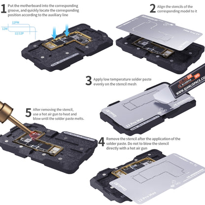 Qianli 10 ใน 1 แพลตฟอร์ม Reballing กรอบกลางสำหรับ iPhone X / XS / XS Max / 11 / 11 Pro / 11 Pro Max / 12 / 12 Pro / 12 mini / 12 Pro Max, For iPhone X-12 Pro Max