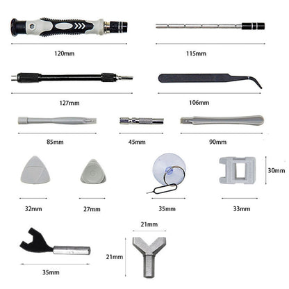 138 in 1 DIY โทรศัพท์มือถือถอดชิ้นส่วน เครื่องมือ ซ่อมนาฬิกามัลติฟังก์ชั่น เครื่องมือ ไขควง ชุด, 138 in 1 (Grey), 138 in 1 (Blue), 138 in 1 (Purple), 138 in 1 (Red), 138 in 1 (Yellow)
