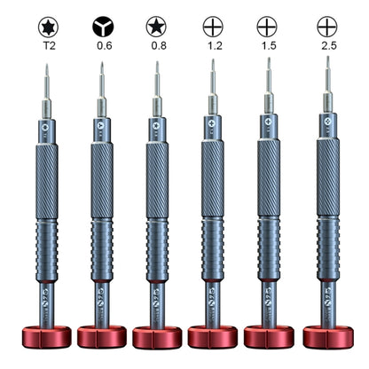MECHANIC&XILI META Y 6 in 1 Alloy Magnetic ไขควง Set สำหรับซ่อมโทรศัพท์มือถือ, 6 in 1