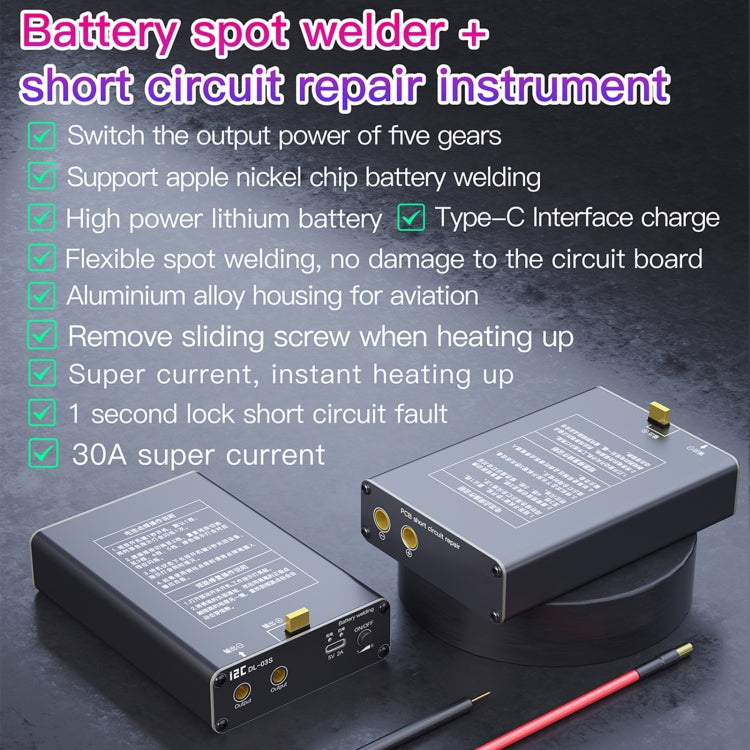 i2C DL-S03S เครื่องเชื่อมจุดไฟแบบพกพาขนาดเล็กแบบปรับได้, i2C DL-S03S