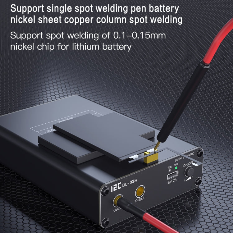 i2C DL-S03S เครื่องเชื่อมจุดไฟแบบพกพาขนาดเล็กแบบปรับได้, i2C DL-S03S