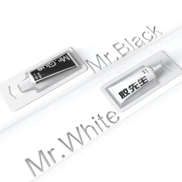 2UUL Mr Glue 25ml กาวที่แข็งแกร่งสำหรับการซ่อมแซม, Glue Black, Glue White