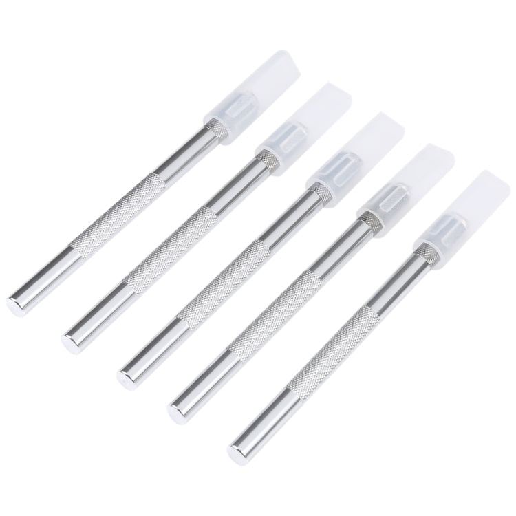 ด้ามจับมีดคัตเตอร์แกะสลักลื่น 5 in 1, Anti-slip Handle