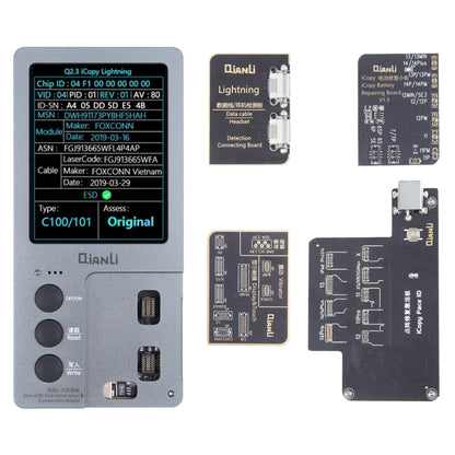 สำหรับ iPhone 6 - 14 Pro Max 5 in 1 Qianli iCopy Plus 2.2 Repair Detection Programmer Set, Plug: US, 5 in 1