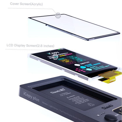สำหรับ iPhone 6 - 14 Pro Max 5 in 1 Qianli iCopy Plus 2.2 Repair Detection Programmer Set, Plug: US, 5 in 1