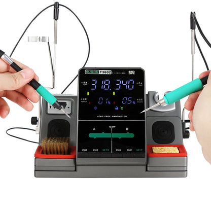 SUGON T3602 110V 240W Dual Station Nano Electric การประสาน สถานีพร้อมที่จับคู่, ปลั๊ก US, T3602, US Plug