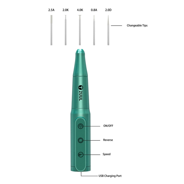 2UUL DA81 ปากกาเจาะโปแลนด์แบบชาร์จได้สำหรับซ่อมโทรศัพท์, DA81 Drill Pen