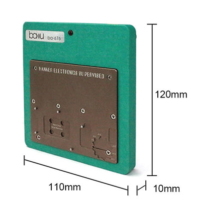 บากู BA-676 110V-120V Multifuntional PCB IC กาวลบแพลตฟอร์มทำความร้อนอุณหภูมิสำหรับ iPhone X / XS / XS Max / 11 / 11 Pro / 11 Pro Max, ปลั๊ก CN, CN Plug