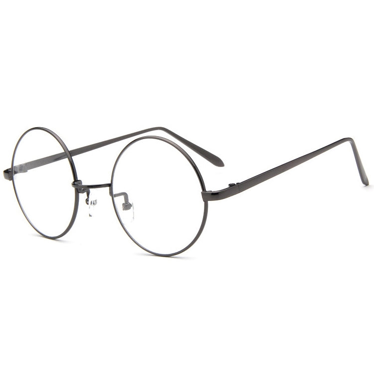 แว่นตากรอบกลม Small Fresh, Bronze, Gun gray, Round-Framed Glasses, Golden, Silver