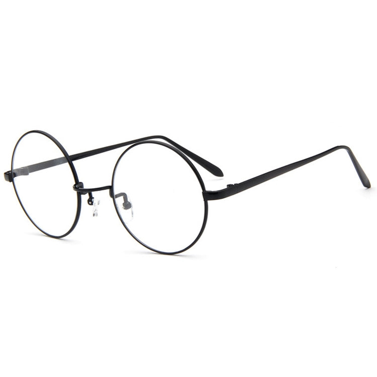 แว่นตากรอบกลม Small Fresh, Bronze, Gun gray, Round-Framed Glasses, Golden, Silver