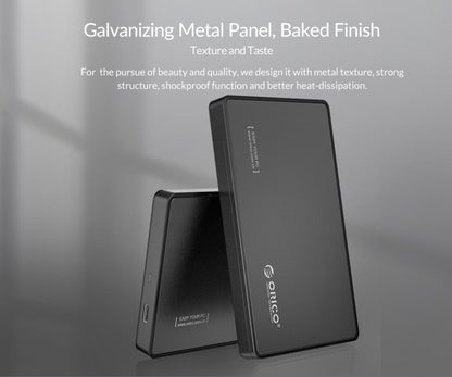 ORICO กล่องใส่ฮาร์ดไดรฟ์ Type-C ขนาด 2.5 นิ้ว, USB 3.1 Gen2 Type-C