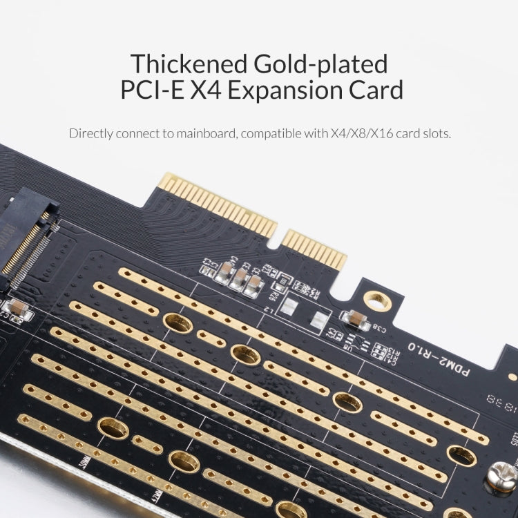 ORICO PDM2 M.2 NVME เป็นการ์ดเอ็กซ์แพนชัน PCI-E 3.0 X4