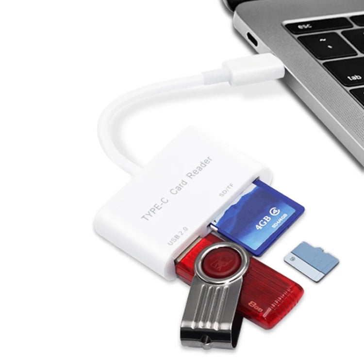 เครื่องอ่านการ์ด USB-C เป็น USB SD/Micro SD