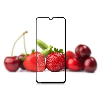 mocolo 0.33mm 9H 2.5D เต็มกาวผ้าไหมพิมพ์ฟิล์มกระจกนิรภัยสำหรับ Galaxy A70 รองรับการปลดล็อคลายนิ้วมือ (สีดำ), For Galaxy A70