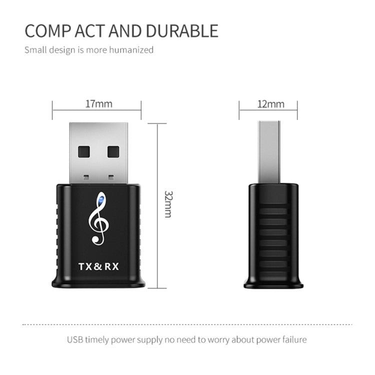 MSD168 2 ใน 1 เครื่องส่งสัญญาณบลูทูธ Mini 3.5 มม.AUX สเตอริโอไร้สายบลูทูธ 5.0 อะแดปเตอร์สำหรับรถยนต์ทีวี PC MP3