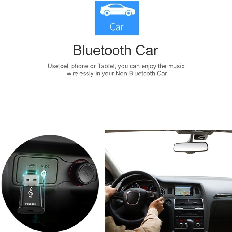 MSD168 2 ใน 1 เครื่องส่งสัญญาณบลูทูธ Mini 3.5 มม.AUX สเตอริโอไร้สายบลูทูธ 5.0 อะแดปเตอร์สำหรับรถยนต์ทีวี PC MP3
