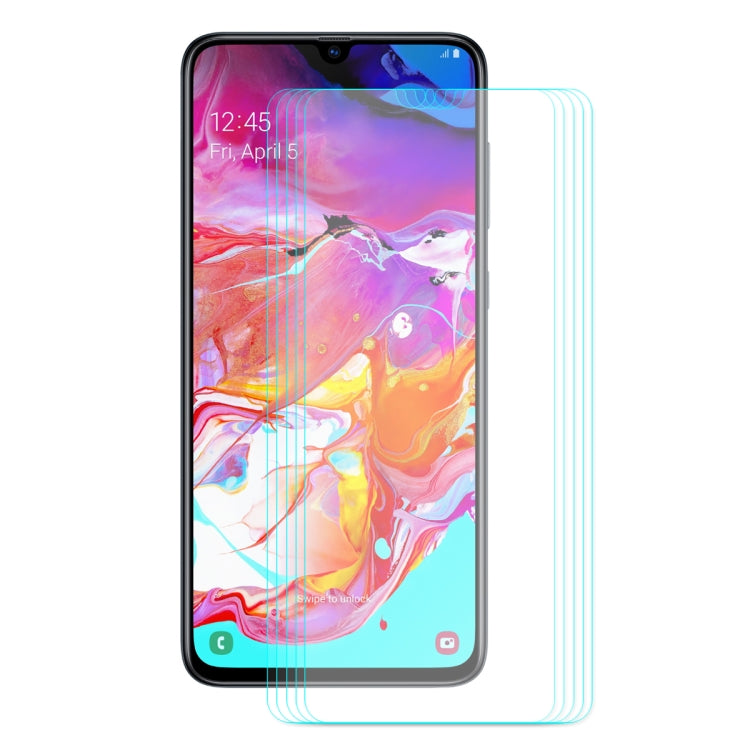 5 ชิ้น ENKAY Hat-Prince 0.26mm 2.5D 9H ฟิล์มป้องกันกระจกนิรภัยสำหรับ Samsung Galaxy A70