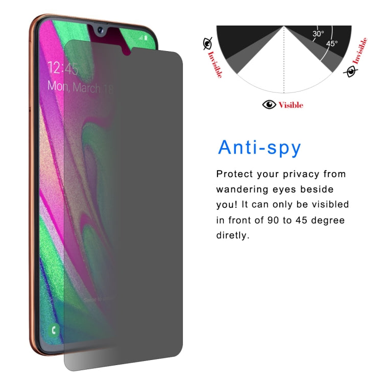 ENKAY HatPrince 0.26mm 9H 2.5D ความเป็นส่วนตัวฟิล์มกระจกนิรภัยป้องกันแสงสะท้อนสำหรับ Samsung Galaxy A40, Galaxy A40