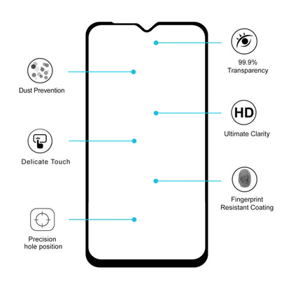 2 ชิ้น ENKAY Hatprince เต็มกาว 0.26 มิลลิเมตร 9H 2.5D ฟิล์มกระจกนิรภัยสำหรับ Galaxy A10