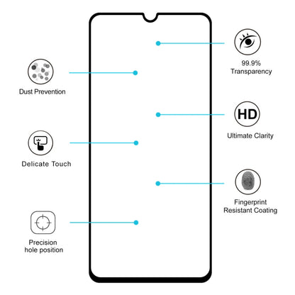 2 ชิ้น ENKAY Hatprince เต็มกาว 0.26 มิลลิเมตร 9H 2.5D ฟิล์มกระจกนิรภัยสำหรับ Galaxy A70