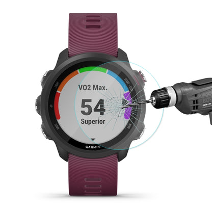 ENKAY Hat-Prince 0.2mm 9H 2.15D ฟิล์มกระจกนิรภัยขอบโค้งสำหรับผู้เบิกทาง Garmin 245M