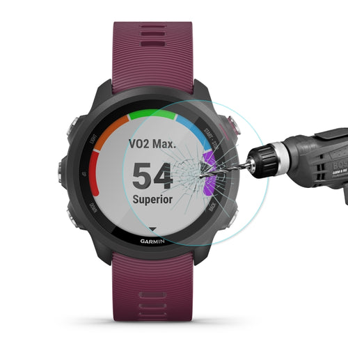 ENKAY Hat-Prince 0.2mm 9H 2.15D ฟิล์มกระจกนิรภัยขอบโค้งสำหรับผู้เบิกทาง Garmin 245M