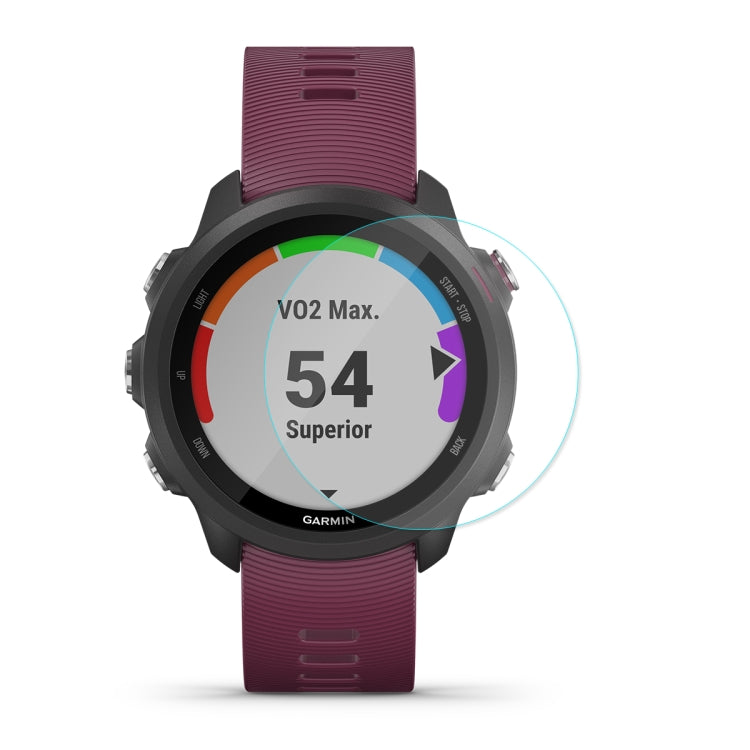 ENKAY Hat-Prince 0.2mm 9H 2.15D ฟิล์มกระจกนิรภัยขอบโค้งสำหรับผู้เบิกทาง Garmin 245M