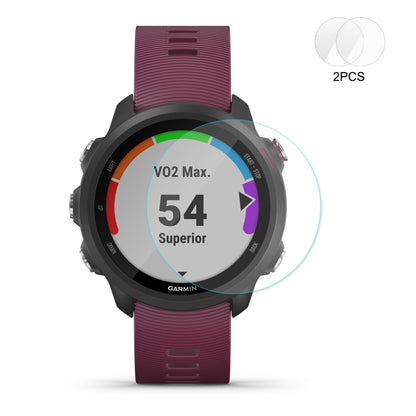 2 PCS ENKAY Hat-Prince 0.2mm 9H 2.15D ฟิล์มกระจกนิรภัยขอบโค้งสำหรับผู้เบิกทาง Garmin 245M