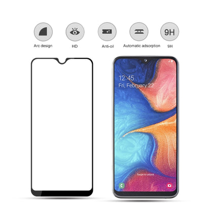 mocolo 0.33mm 9H 2.5D ฟิล์มกระจกนิรภัยแบบเต็มกาวสำหรับ Galaxy A20e (สีดำ), Galaxy A20e