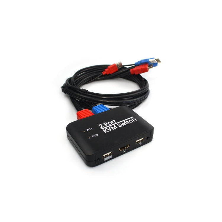 USB 2.0 + สวิตช์ KVM 2 พอร์ต HDMI
