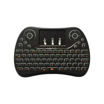 I8 Max 2.4GHz คีย์บอร์ดไร้สายขนาดเล็กพร้อมทัชแพดแบบชาร์จ Fly Air Mouse เกมอัจฉริยะ 7 สี Backlit