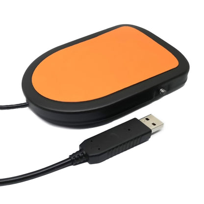 โลหะ USB เดี่ยวสวิทช์เท้าเหยียบควบคุมคีย์บอร์ดเมาส์ PC, 1 Foot Switch (Metal)