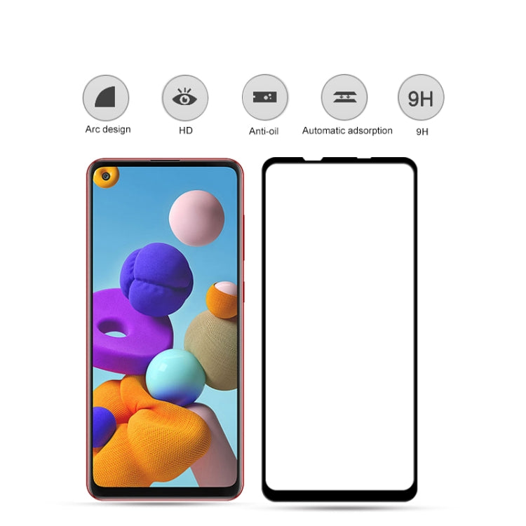 สำหรับ Samsung Galaxy A21s mocolo 0.33mm 9H 2.5D เต็มกาวฟิล์มกระจกนิรภัย