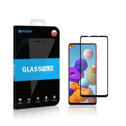 สำหรับ Samsung Galaxy A21s mocolo 0.33mm 9H 2.5D เต็มกาวฟิล์มกระจกนิรภัย