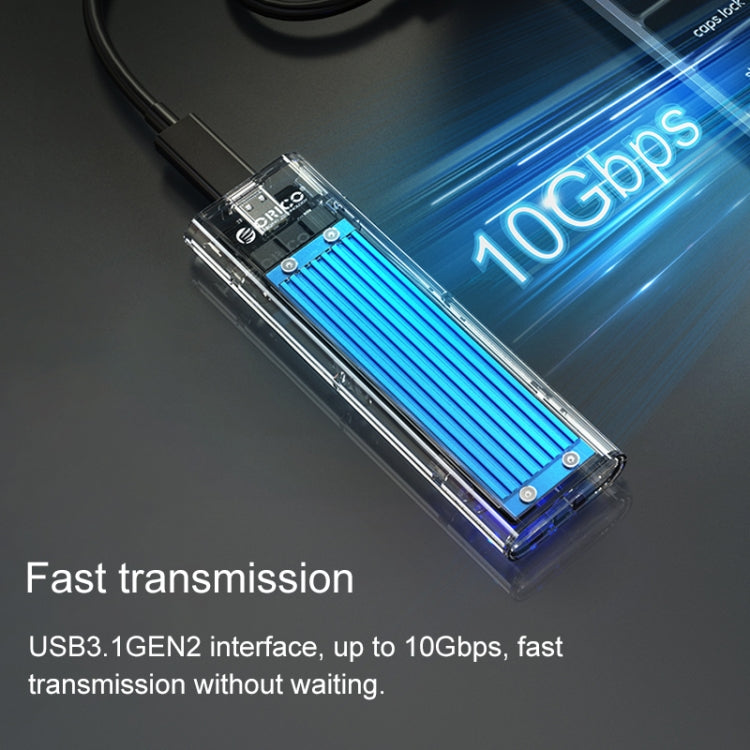ORICO TCM2M-C3 M.2 SSD เคสฮาร์ดดิสก์โปรโตคอลคู่