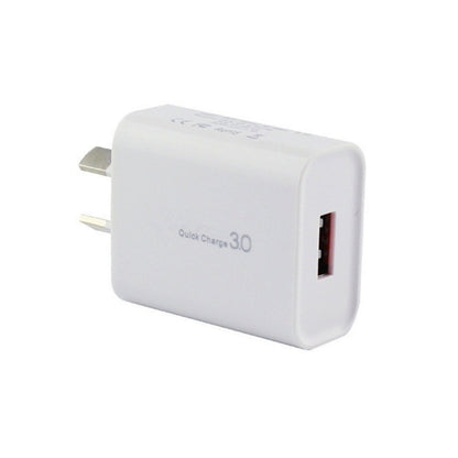 QC 3.0 18W 3A เครื่องชาร์จอินเทอร์เฟซ USB เดี่ยว, ปลั๊ก AU