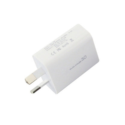 QC 3.0 18W 3A เครื่องชาร์จอินเทอร์เฟซ USB เดี่ยว, ปลั๊ก AU