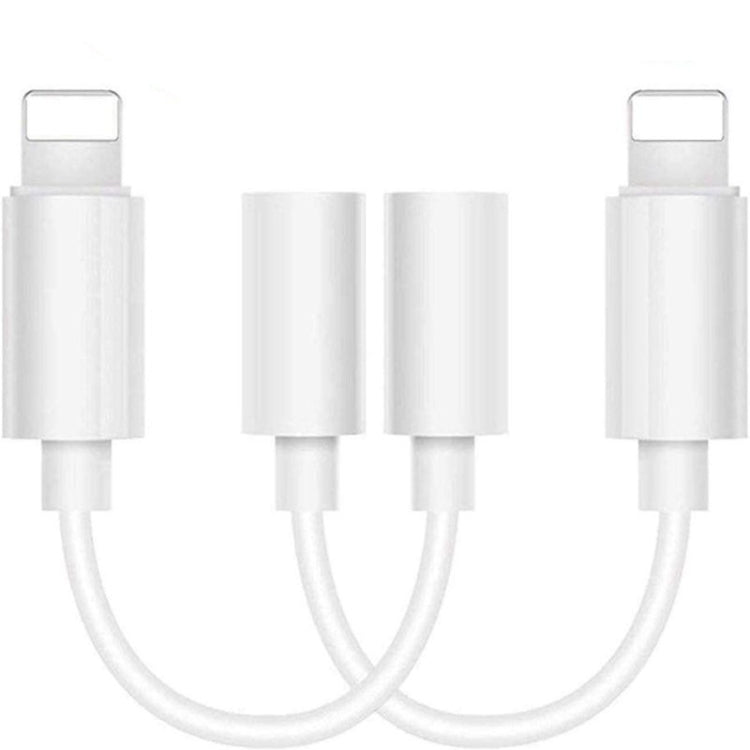 Zs-kl21836 2 ชิ้น 8 พินถึง 3.5 มม. อะแดปเตอร์หูฟังอะแดปเตอร์เสียงรองรับระบบ iOS ทั้งหมด