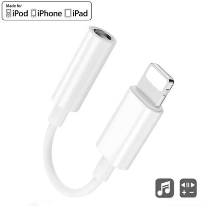 Zs-kl21836 2 ชิ้น 8 พินถึง 3.5 มม. อะแดปเตอร์หูฟังอะแดปเตอร์เสียงรองรับระบบ iOS ทั้งหมด