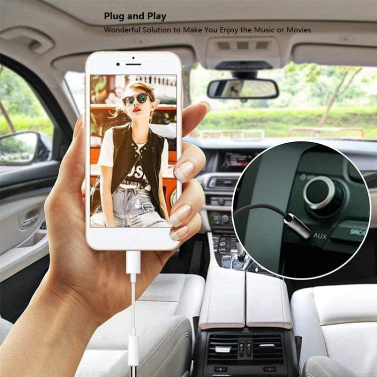 Zs-kl21836 2 ชิ้น 8 พินถึง 3.5 มม. อะแดปเตอร์หูฟังอะแดปเตอร์เสียงรองรับระบบ iOS ทั้งหมด