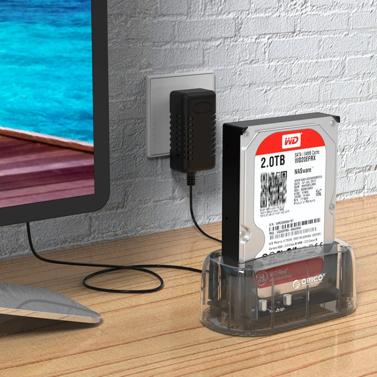 ORICO 6139C3-G2 แท่นวางฮาร์ดไดรฟ์ USB3.1 Gen2 Type-C ขนาด 3.5 นิ้วแบบโปร่งใส