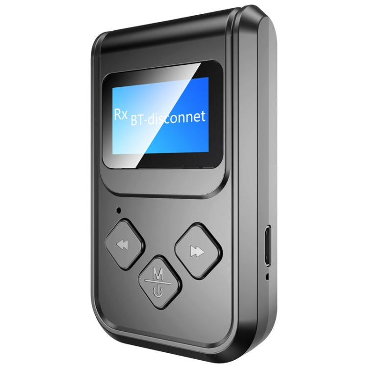T15 2 in 1 Bluetooth 5.0 เครื่องรับส่งสัญญาณเพลงพร้อมหน้าจอ, T15