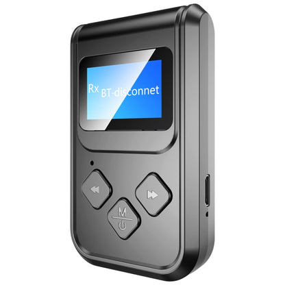 T15 2 in 1 Bluetooth 5.0 เครื่องรับส่งสัญญาณเพลงพร้อมหน้าจอ, T15