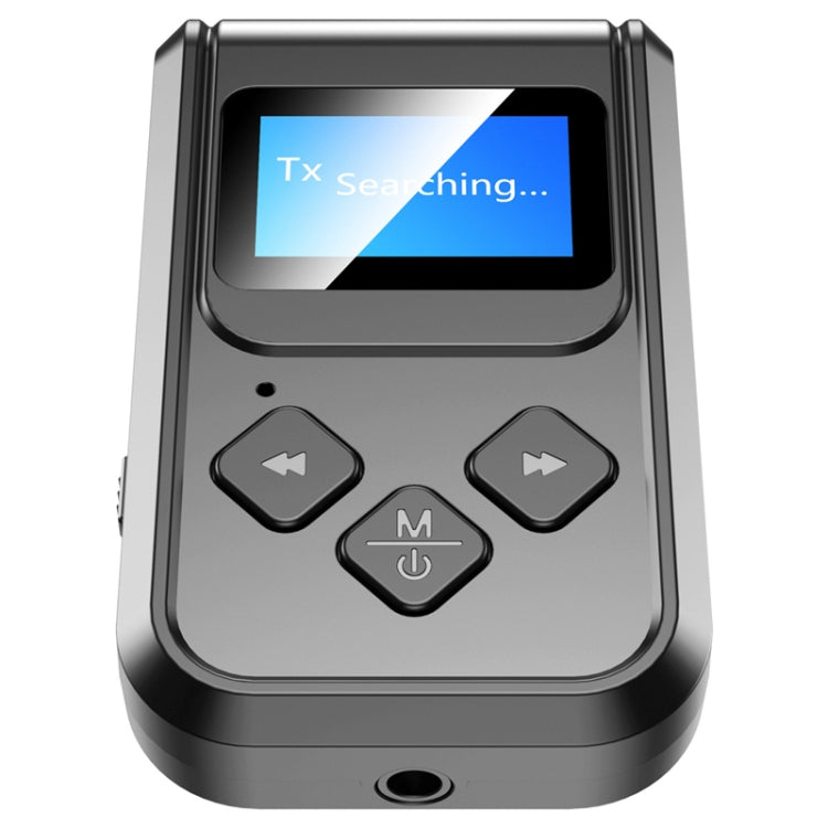 T15 2 in 1 Bluetooth 5.0 เครื่องรับส่งสัญญาณเพลงพร้อมหน้าจอ, T15